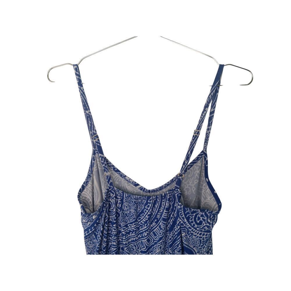 Tori Richard Honolulu Blue White Paisley Midi XS Adjustable Straps USA Made - Picture 8 of 13